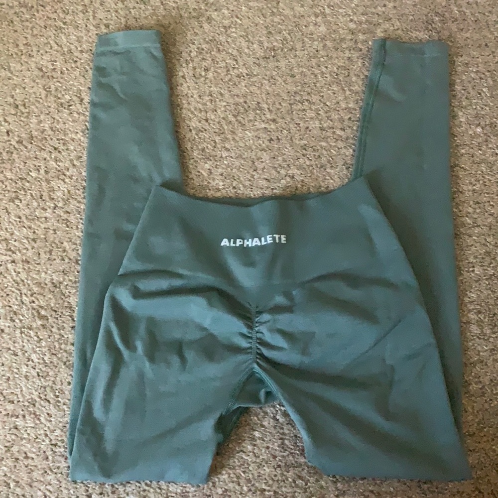Alphalete amplify leggings- Nomadic blue  size small